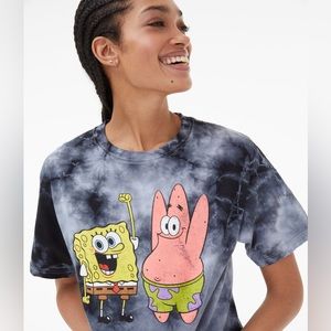 Nickelodeon SpongeBob Tie Dye Crop Top Size 2X